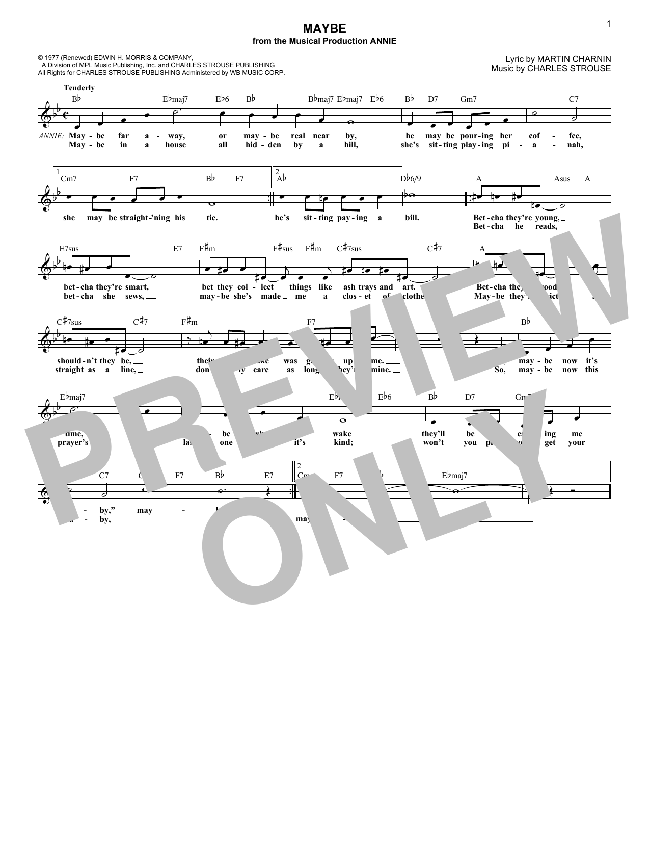 Produktbild zu: Maybe (from Annie)
