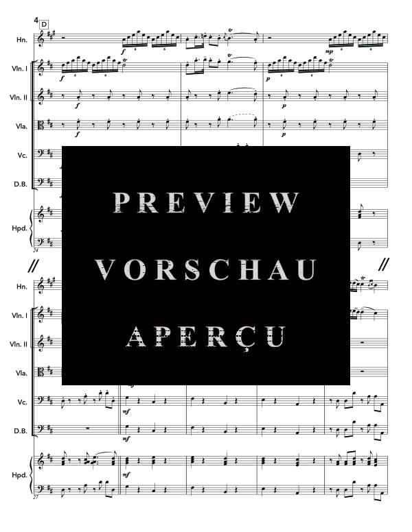 Produktgalerie: Seite 8 von 11 Sinfonia da Camera in Re, , (Horn in F Solo und Streichorchester)