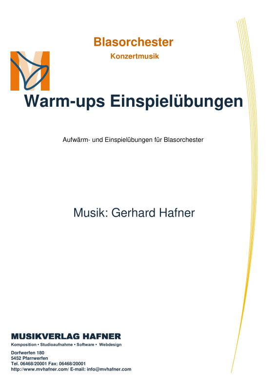 Product picture to: Warm-ups EinspielübungenGerhard Hafner