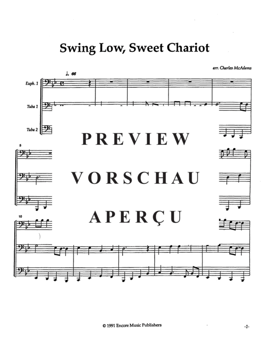 Produktgalerie: Seite 3 von 8 Swing Low, Sweet Chariot , , (Tuba Trio ETT)