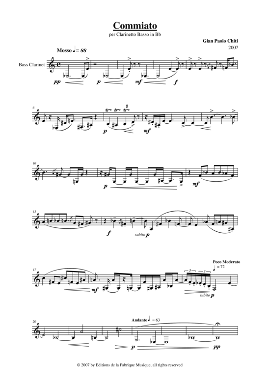 Product picture to: Commiato Gian Paolo Chiti