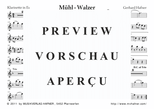 Product gallery: Page 11 of 11 Mühl-Walzer, , (large wind orchestra)