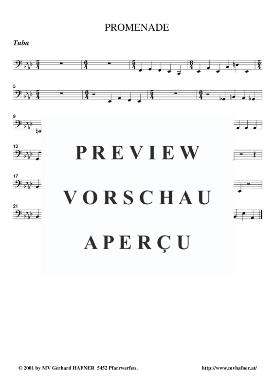 Produktgalerie: Seite 11 von 11 Promenade aus ´Bilder einer Ausstellung´, , (Blechbläser Quintett)