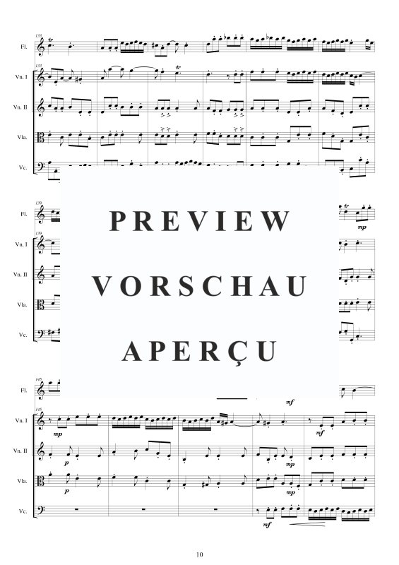 Produktgalerie: Seite 11 von 11 Concerto No.5 to 5 in A-Moll Op.5, , Querflöte Solo und Streicher Ensemble