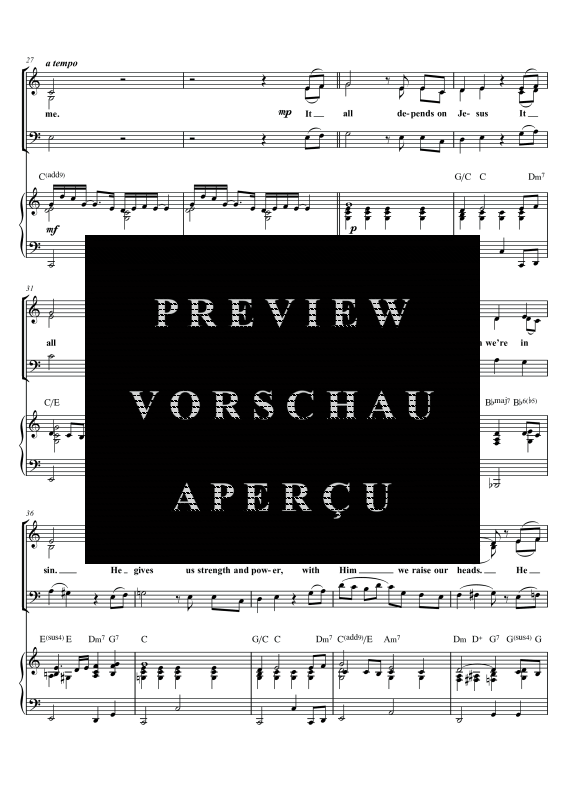 gallery: It All Depends on Jesus, , Gemischter Chor SAM/Solo opt. und Klavier