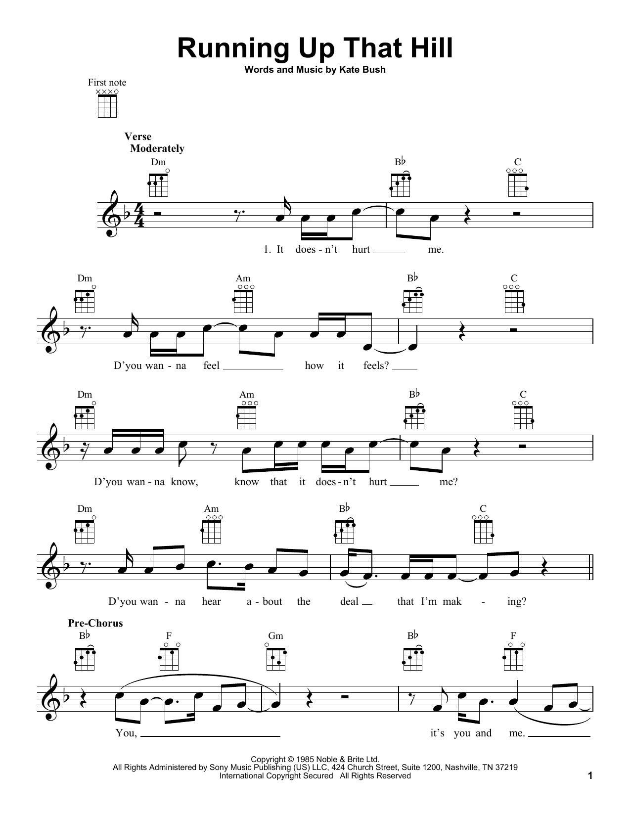 Product gallery: Page 1 of 1 Running Up That Hill, Kate Bush