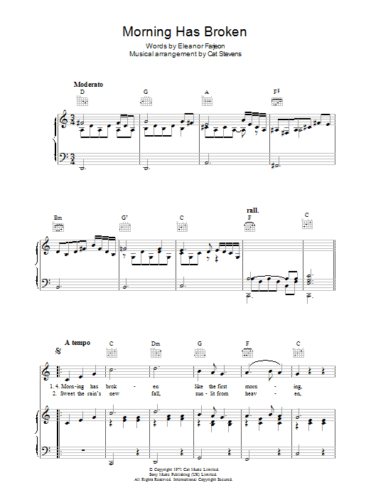 Product gallery: Page 1 of 1 Morning Has Broken, Cat Stevens