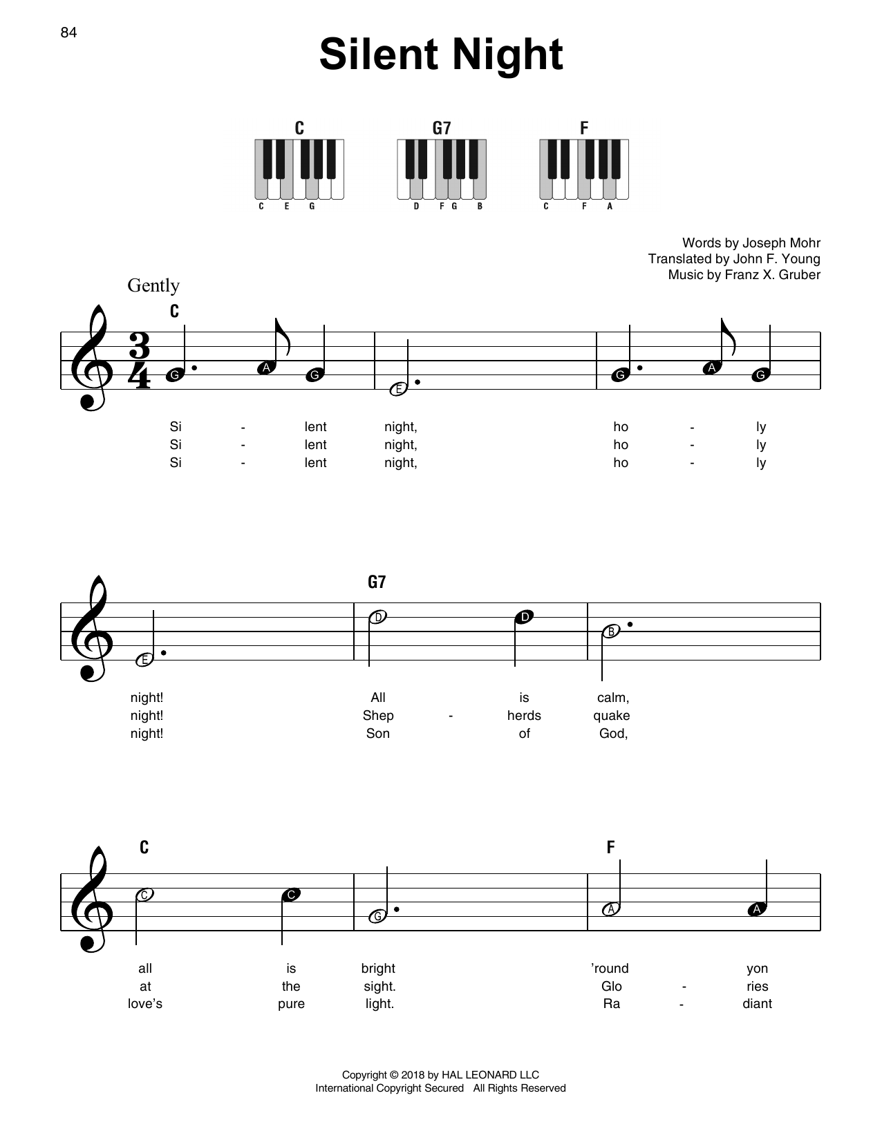 Product gallery: Page 1 of 1 Silent Night, Franz X. Gruber