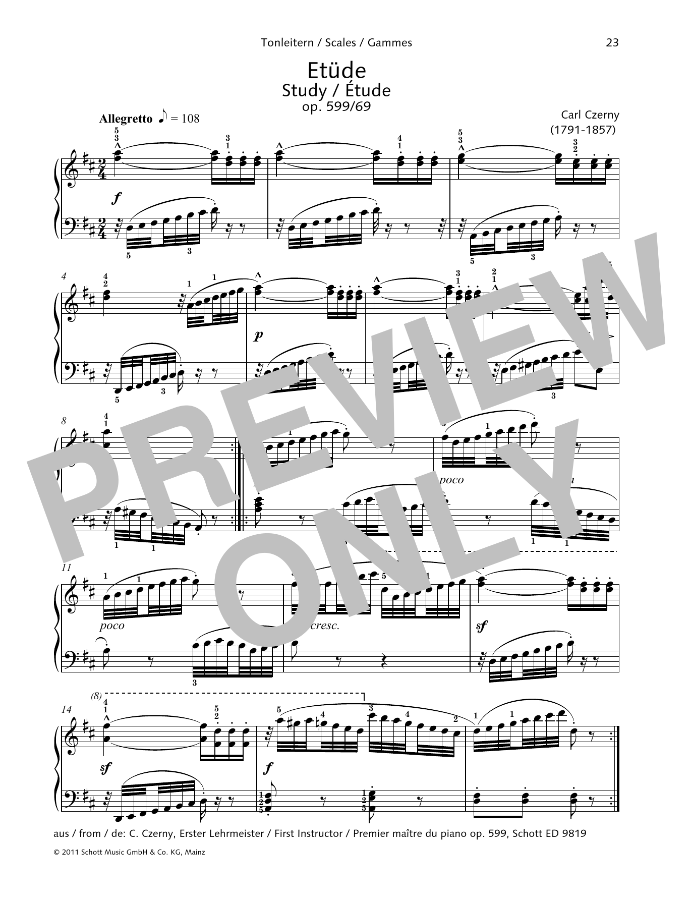 Product gallery: Page 1 of 1 Study, Carl Czerny