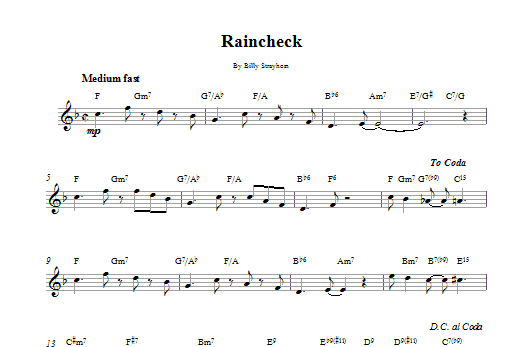 Product picture to:  Raincheck - Duke Ellington
