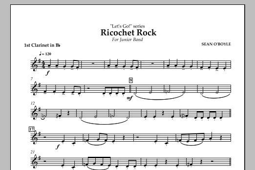 Produktbild zu:  Ricochet Rock - Bb Clarinet 1 - 