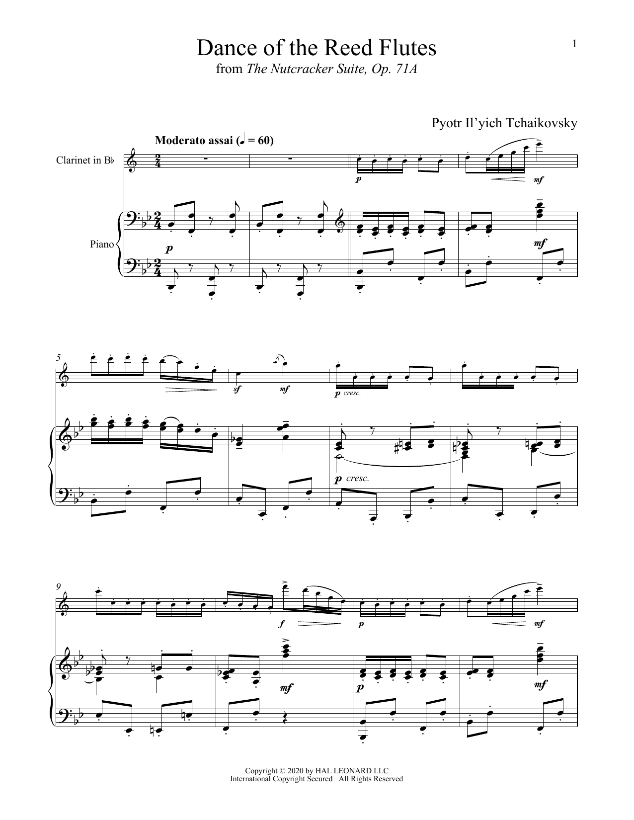Produktbild zu: Dance Of The Reed Flutes, Op. 71a (from The Nutcracker)