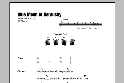 Product picture to: Blue Moon Of Kentucky