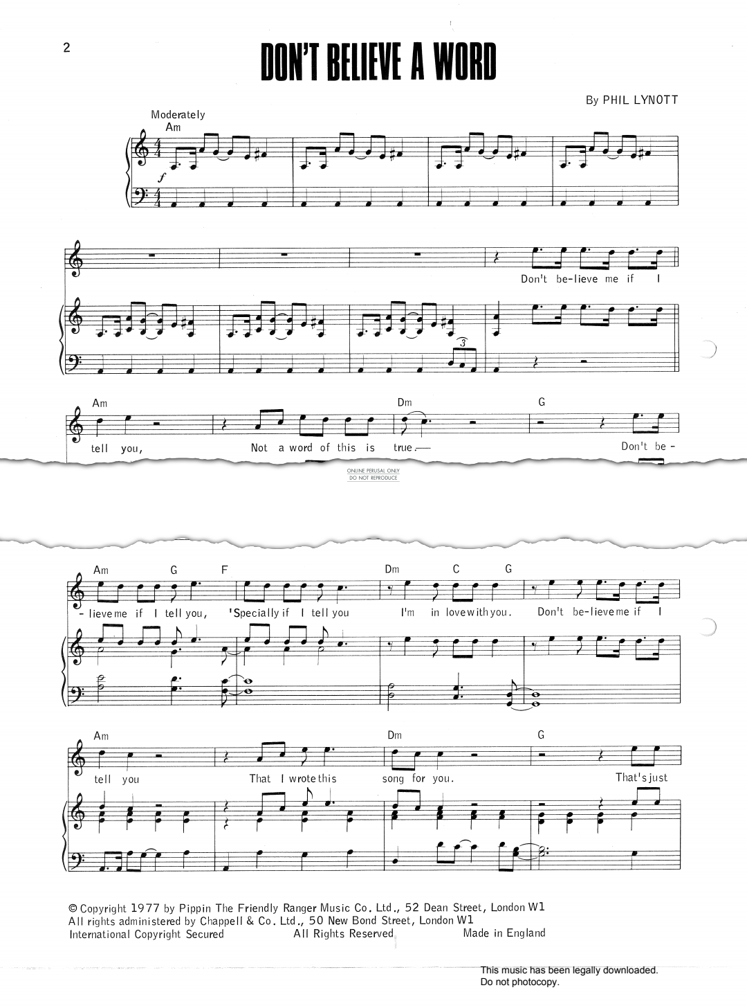 gallery: Don't Believe A Word, Thin Lizzy