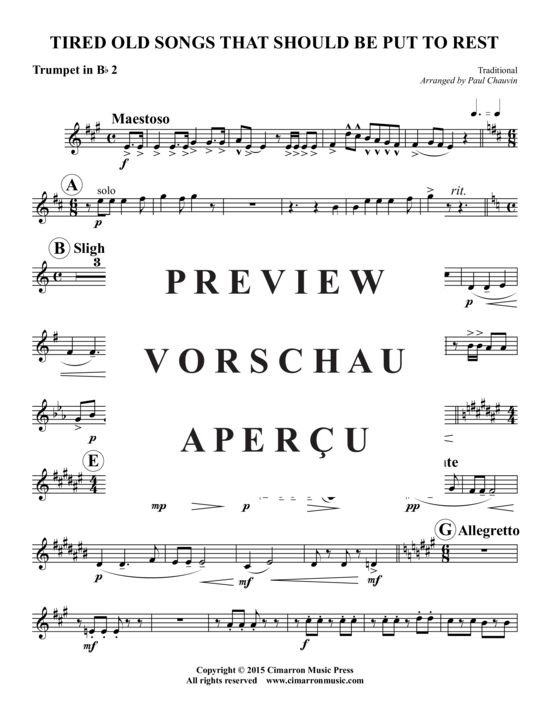 Produktgalerie: Seite 10 von 17 Tired Old Songs That Should Be Put To Rest , , (Blechbläserquintett)