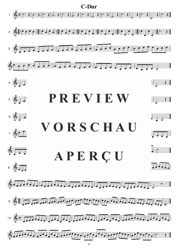 gallery: Tägliche Übungen im Violinschlüssel, , (Trompete)