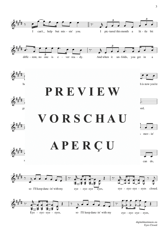 Produktgalerie: Seite 4 von 5 Eyes Closed, Sheeran, Ed, Trompete in B