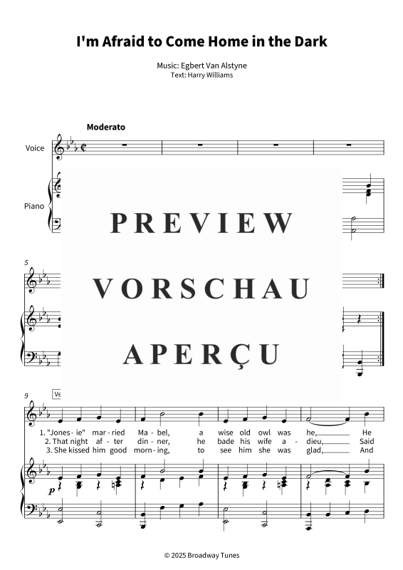 gallery: I'm Afraid to Come Home in the Dark, , (Gesang und Klavier)