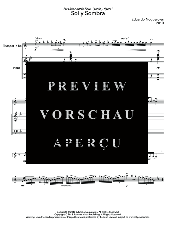 Produktgalerie: Seite 5 von 11 Sol y Sombra, , (Trompete in B und Klavier)