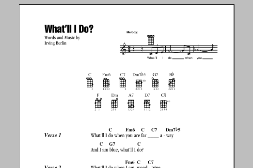 Product gallery: Page 1 of 1 What'll I Do, Irving Berlin