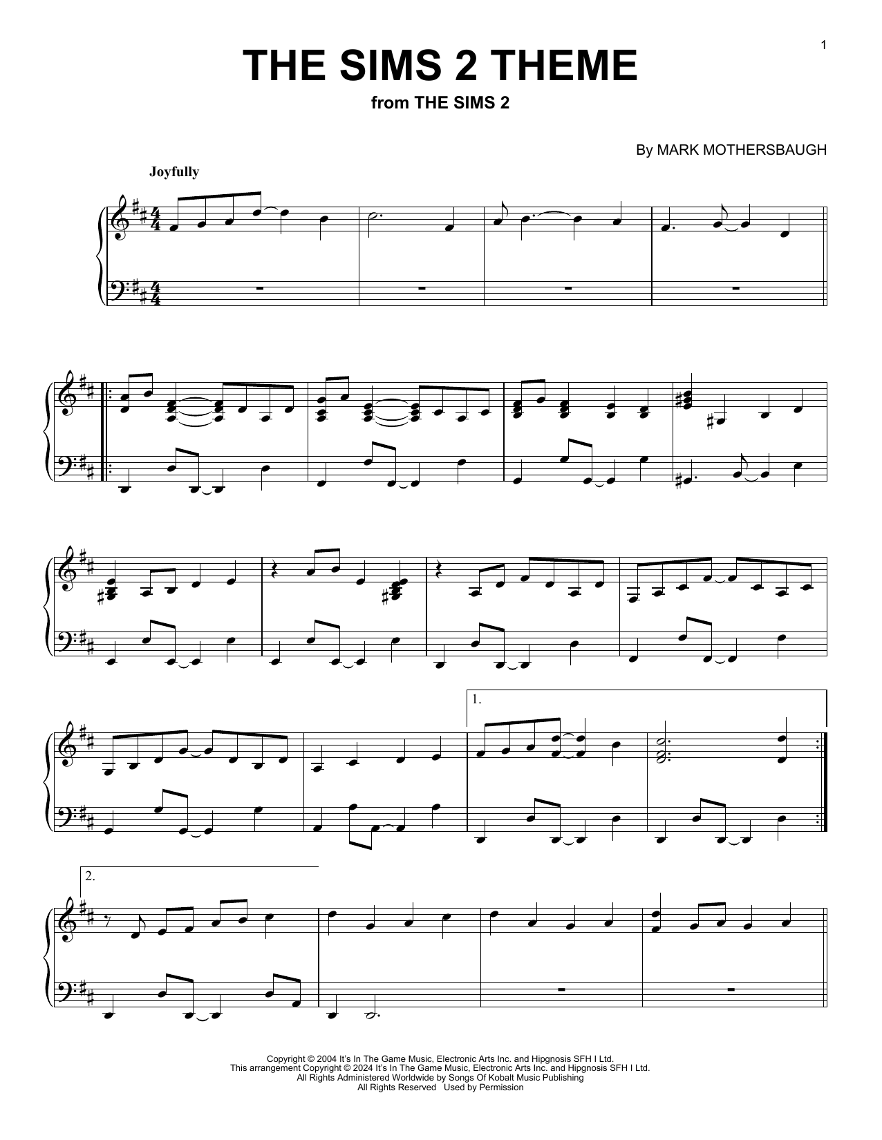 Product picture to: The Sims 2 Theme (from The Sims 2)