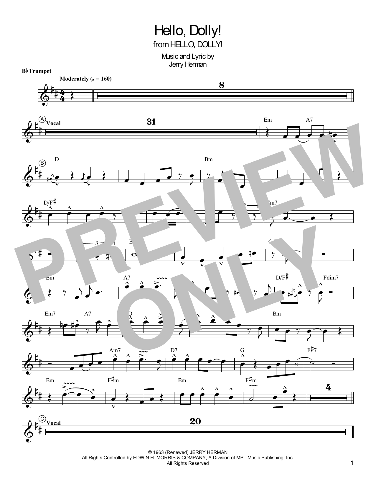 Produktgalerie: Seite 1 von 1 Hello, Dolly!, Louis Armstrong, Trompete