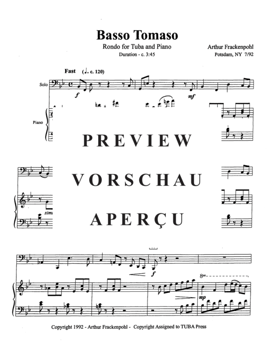 Product gallery: Page 3 of 15 Basso Tomaso , , (Tuba Solo)