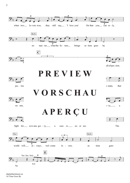 Product gallery: Page 3 of 4 As Time Goes By , Stewart, Rod, (Posaune / Bariton)