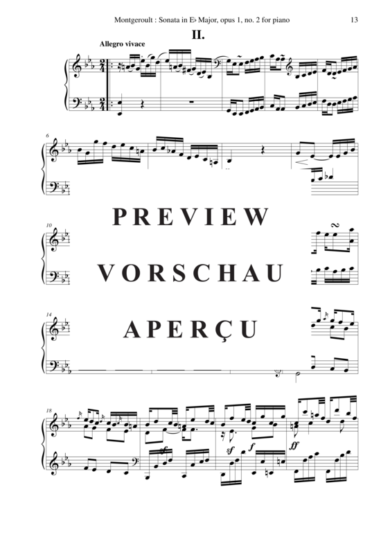 Product gallery: Page 14 of 19 Piano Sonata in Eb major, Opus 1 no. 2 , Nicolas Horvath, Piano Solo
