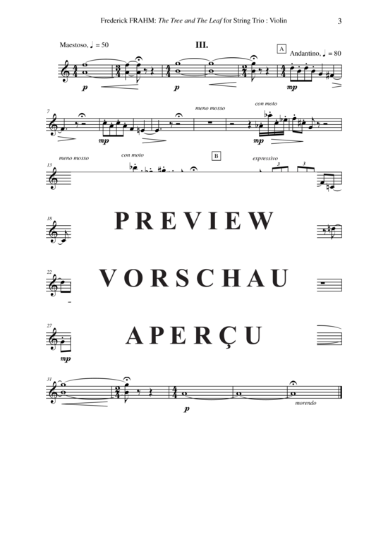 Produktgalerie: Seite 16 von 21 The Tree and the Leaf , , (Violine, Viola, Cello)