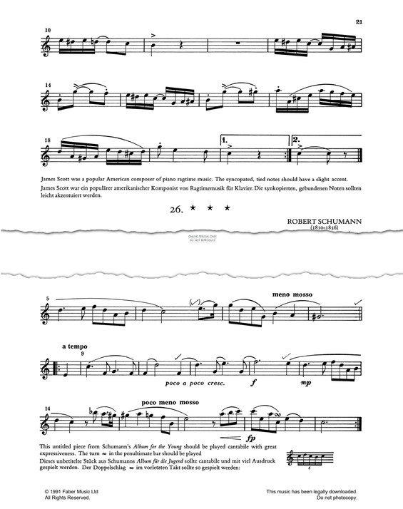 Product gallery: Page 1 of 1 * * *: No. 30 from Album für die Jugend, Op. 68, Robert Schumann