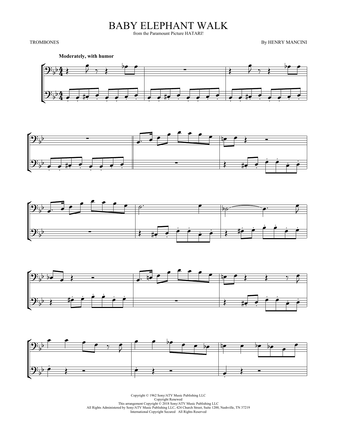 Product gallery: Page 1 of 1 Baby Elephant Walk, Henry Mancini