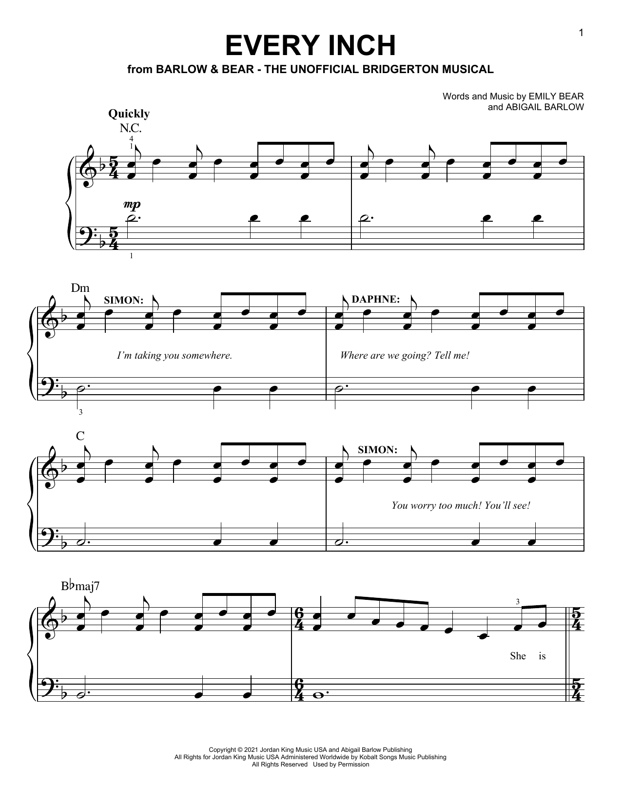 Produktbild zu: Every Inch (from The Unofficial Bridgerton Musical)