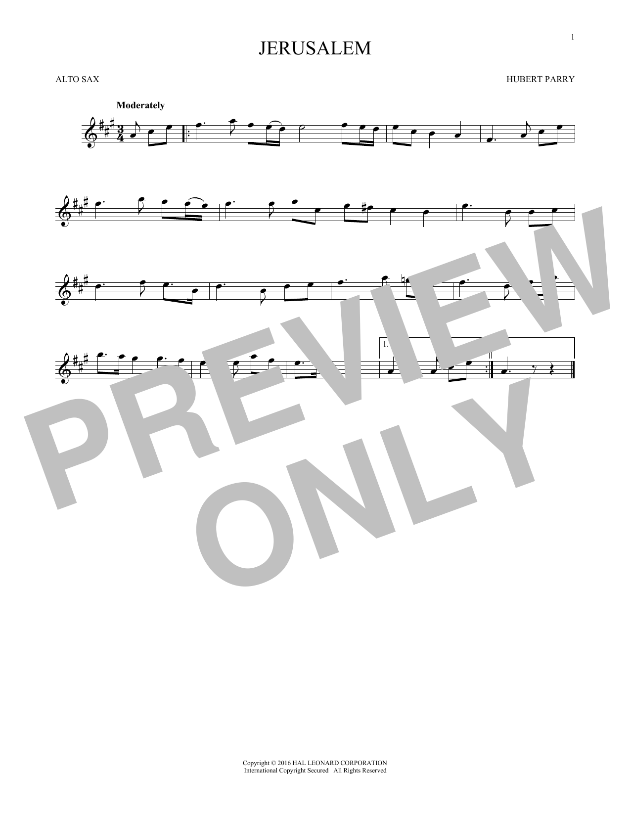 Product gallery: Page 1 of 1 Jerusalem, C.H. Parry