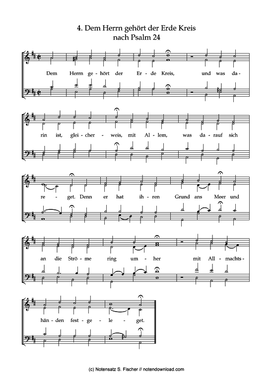 Product picture to: Dem Herrn gehört der Erde Kreis Psalme des Kantons Schaffhausen (1867)