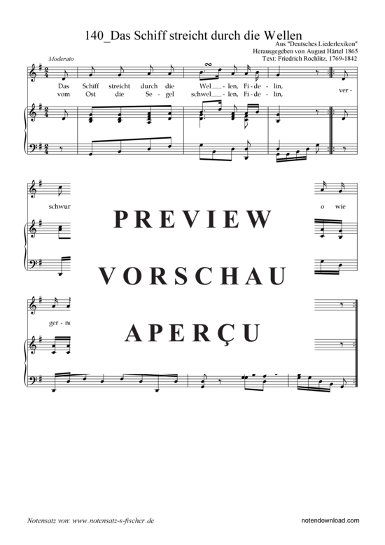 Product gallery: Page 2 of 3 Das Schiff streicht durch die Wellen , , Piano and Voice