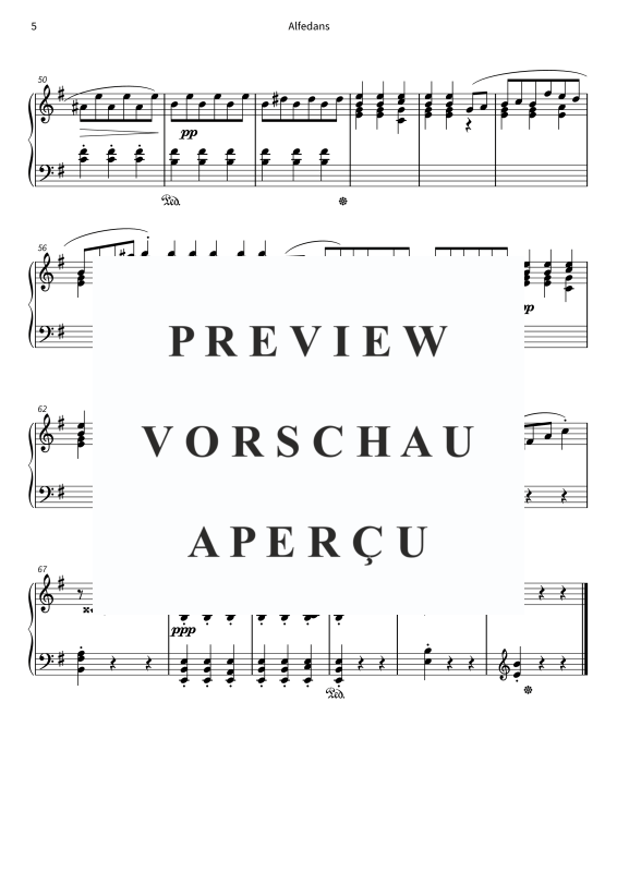 Product gallery: Page 7 of 7 Alfedans - Nr. 4 fra Lyriske stykker, bok 1, op. 12, , Piano Solo