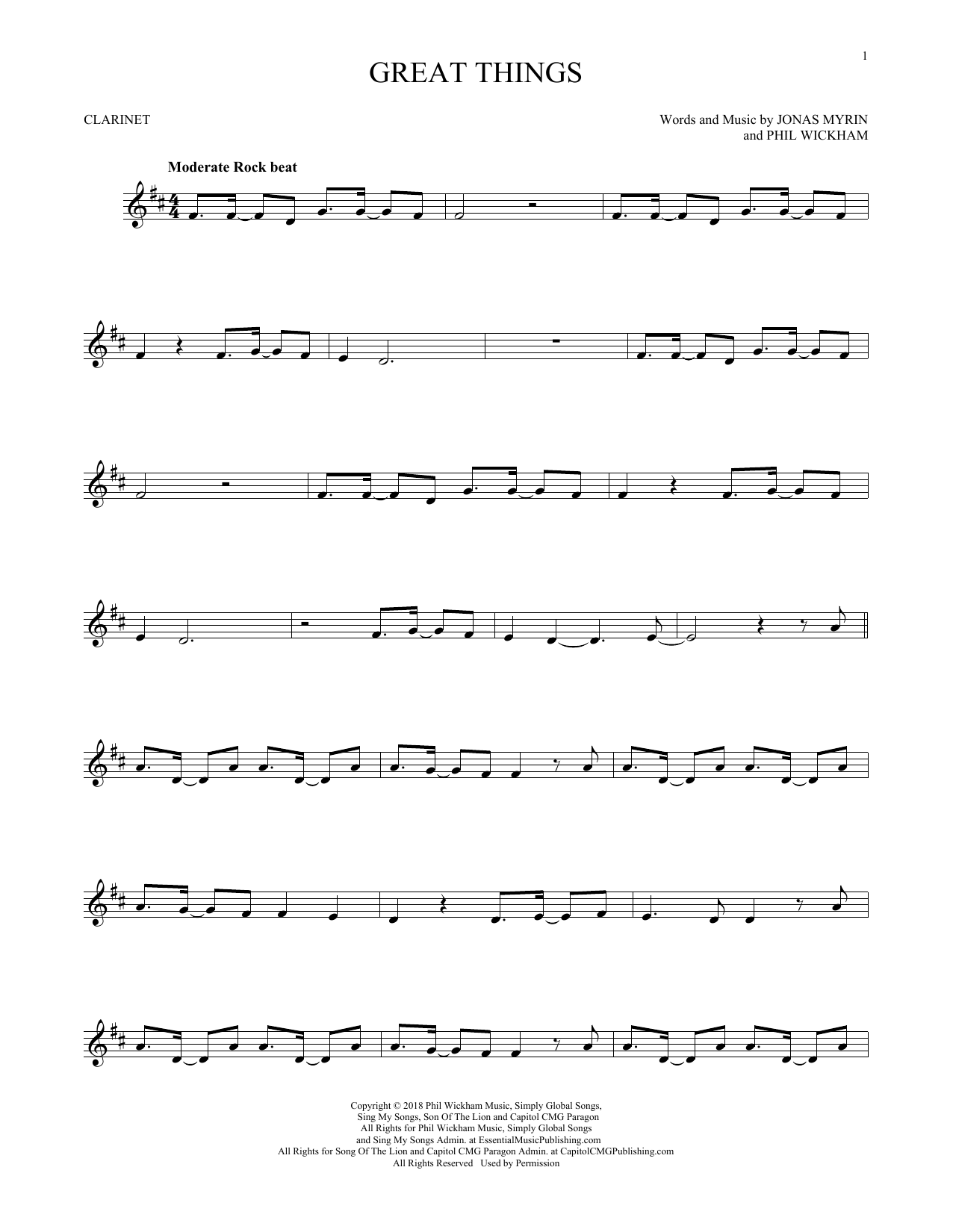 Product gallery: Page 1 of 1 Great Things, Phil Wickham