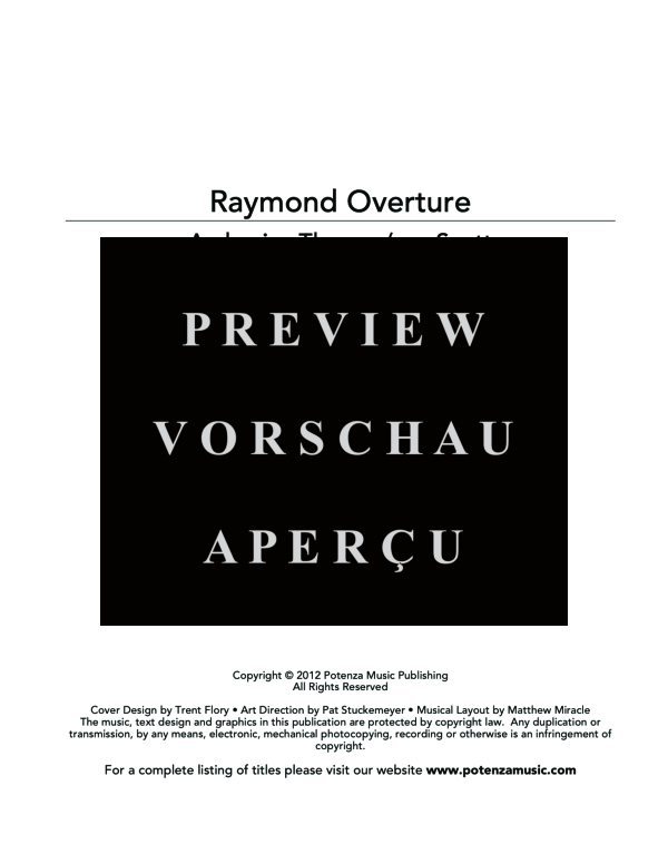 Product gallery: Page 3 of 11 Raymond Overture, , (Euphonium Quartet/Choir EEEE)
