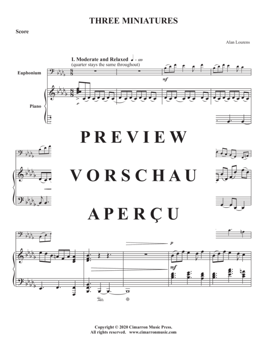Product gallery: Page 3 of 21 Three Miniatures , , (euphonium + piano)