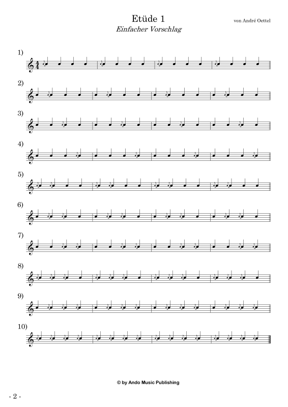 Produktgalerie: Seite 1 von 11 Etüden für Snare Drum im 4/4-Takt - Band 3, , Snare Drum Solo