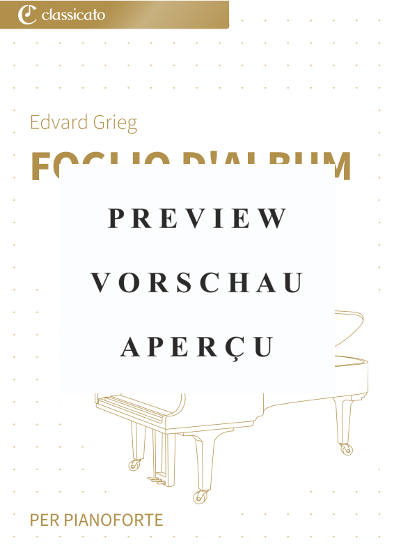 Product gallery: Page 2 of 6 Foglio d´album - N. 7 da Pezzi lirici, Libro 1, op. 12, , Piano Solo