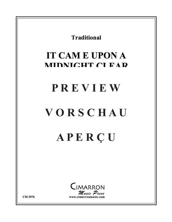 Produktgalerie: Seite 2 von 9 It Came Upon a Midnight Clear , , (Blechbläserquintett)