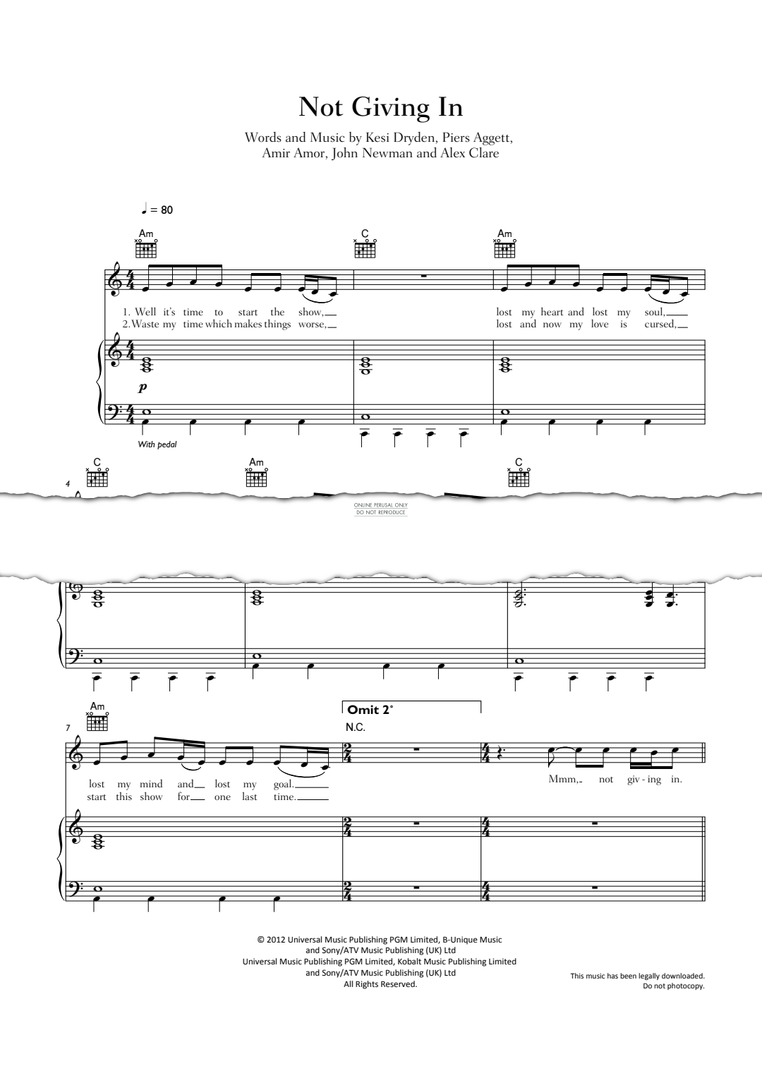 Produktbild zu: Not Giving In