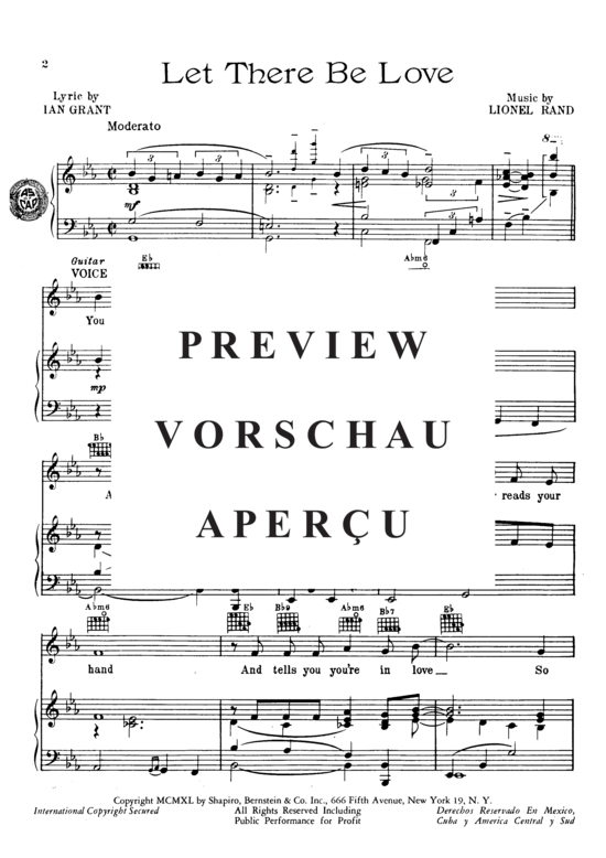 gallery: Let there be Love , , Piano and Voice