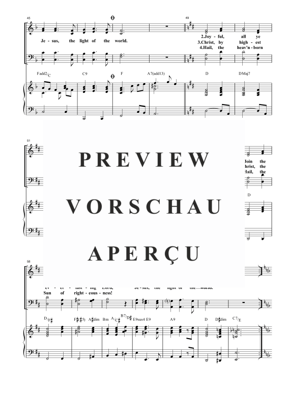 gallery: Jesus, the Light of the World, , Gemischter Chor und Klavier