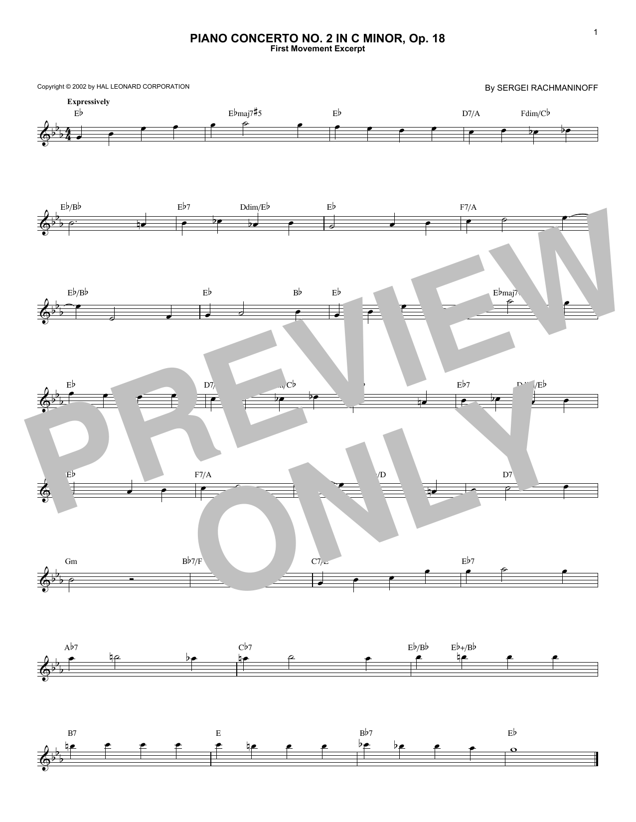 Product picture to: Piano Concerto No. 2 In C Minor, Op. 18