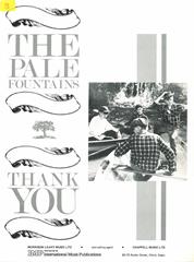 cover: Thank You, Pale Fountains