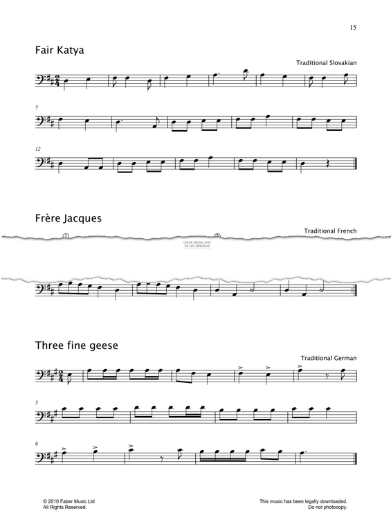 Produktgalerie: Seite 1 von 1 Frere Jacques, French Traditional, Violoncello