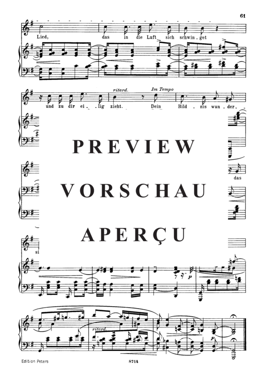 Product gallery: Page 3 of 3 intermezzo Op.39 No.2, , Medium Voice and Piano